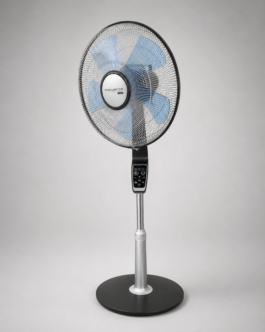 Rowenta Standventilator in seitlicher Ganzkörperansicht